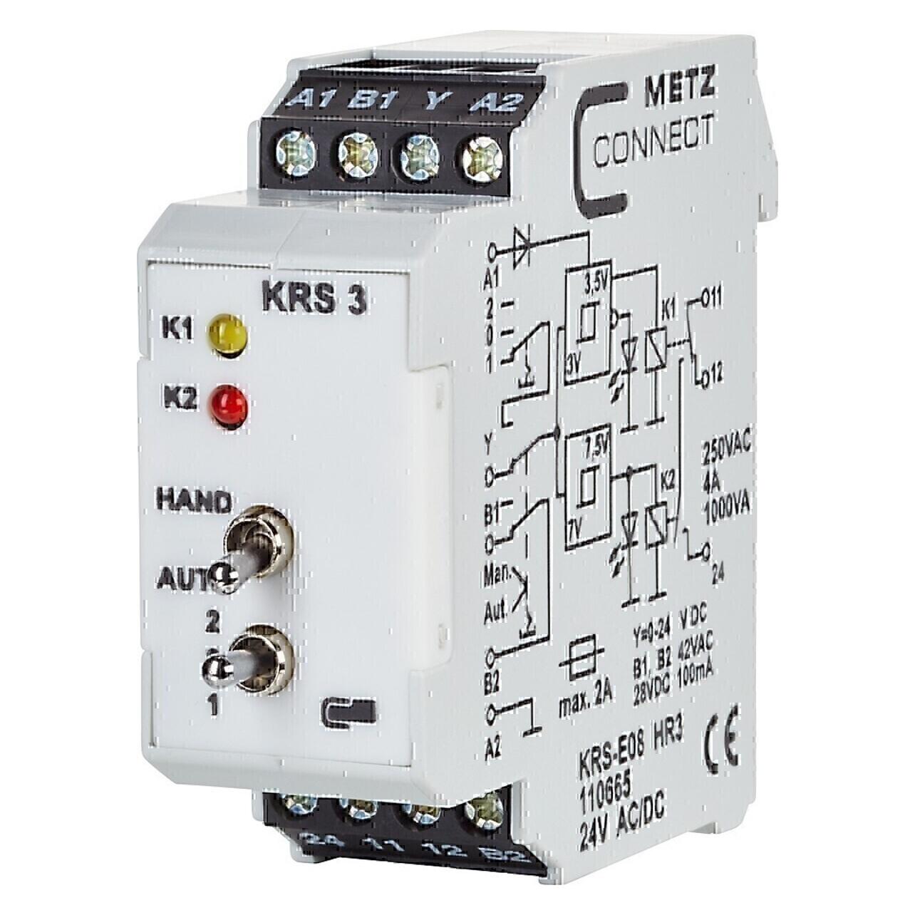 Metz Connect KRS-E08 HR3. Produktfarbe: Weiss, Temperaturbereich in Betrieb: -10 (110665)