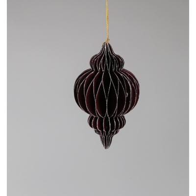 Christbaumschmuck AM DESIGN "aus Papier, Ø: 15 cm", rot (bordeaux), Ø:15cm, Weihnachtsbaumschmuck, 6er Set