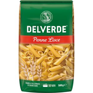 Delverde Nudeln Classica Penne Lisce, Hartweizen, 500 g