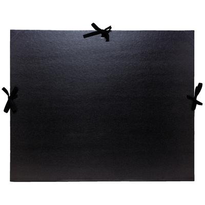 Exacompta Zeichenmappe mit Schleifchen für Format DIN A3, Kraft schwarz, 32x45cm