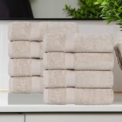Superior Franklin Cotton Lightweight Hand Towel Set of 8