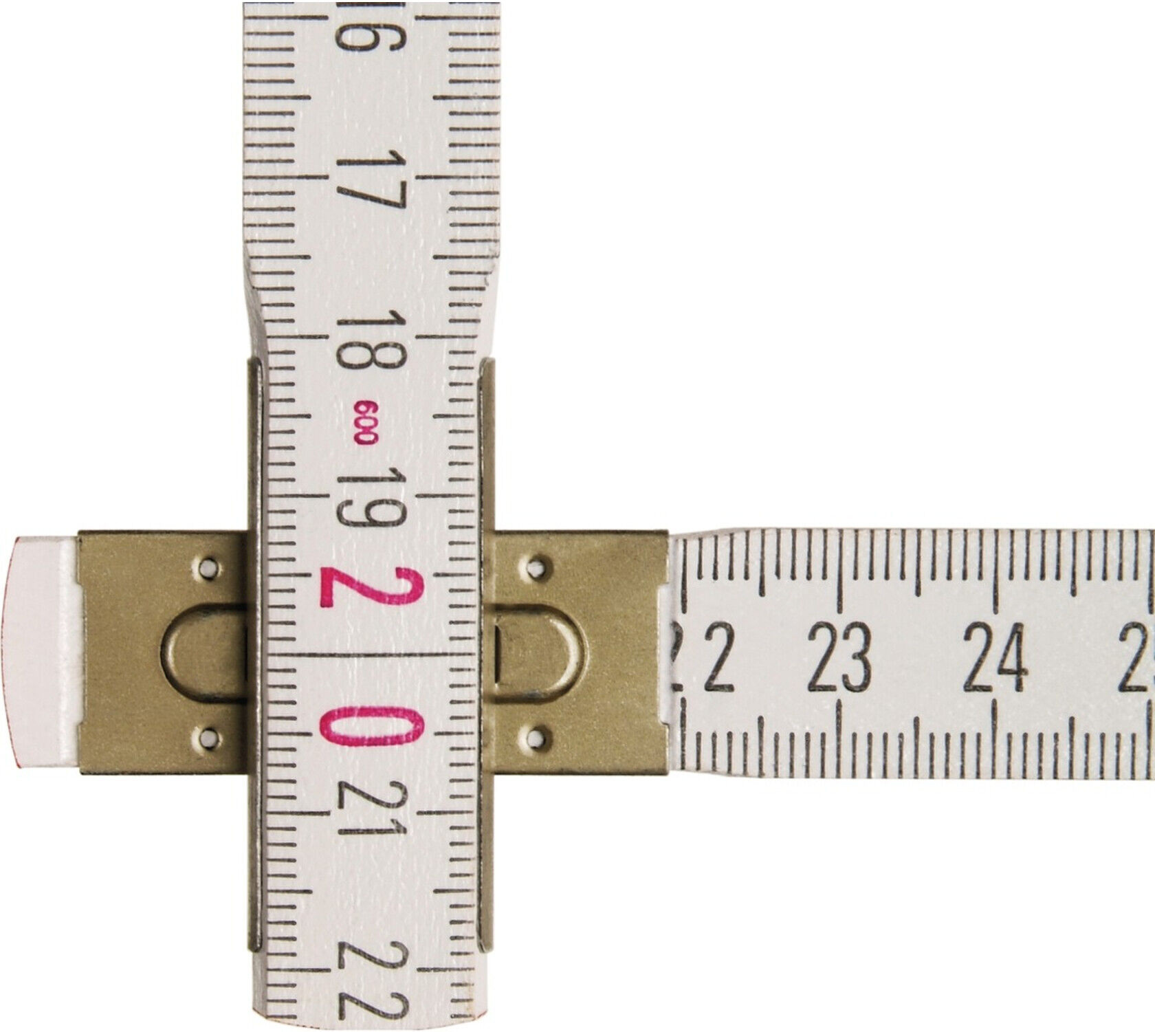 STABILA Holz-Gliedermaßstab Type 1607 2 m weiß, metrische Skala (01134)