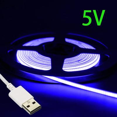 Uplift Essentials USB 5V COB LED Strip Light Ultra Thin Multicolor Tape 1m 5v 4mm blue