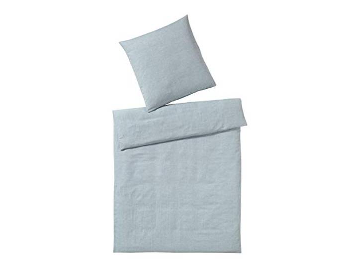 elegante Leinen Bettwäsche Pure Pastell-grün