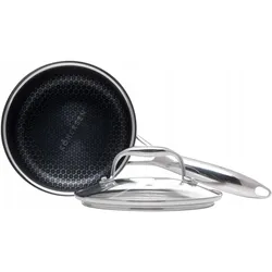 Kohersen Rondel z pokrywką Black Cube 16cm, Pfanne + Kochtopf, Silber, Schwarz