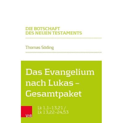 Das Evangelium nach Lukas – Gesamtpaket, Taschenbuch von Thomas Söding, Vandenhoeck + Ruprecht, 978-3-525-56560-5