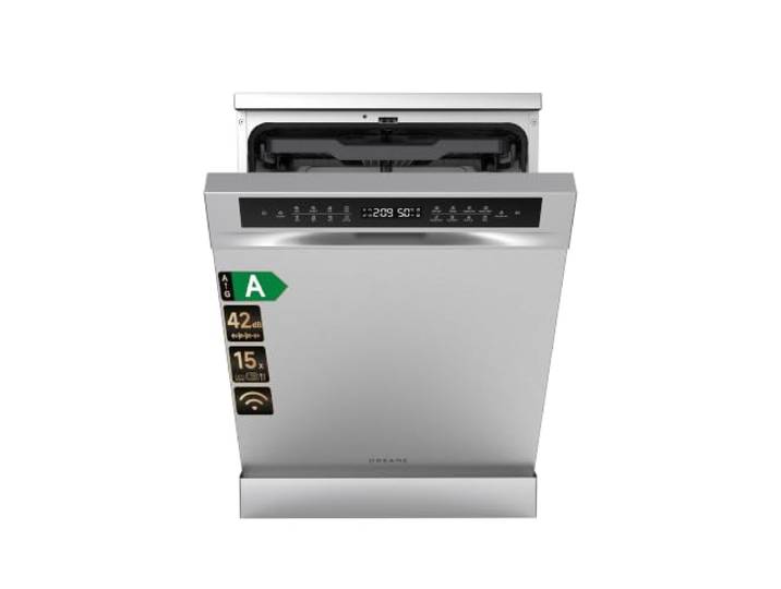 Dreame DK501 Pro Einbaugeschirrspüler Vollintegrierbar 60cm,15 Maßgedecke FlexWing-Sprüharm,Intelligente APP-Steuerung,360°HydraFlow-Waschsystem,Unterbaugeschirrspüler 60cm