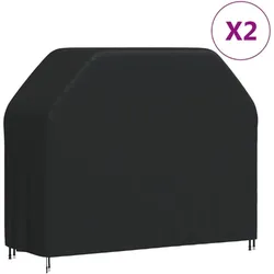 vidaXL, Grillabdeckung, Grillabdeckungen 2 Stk. 140x58x106 cm 420D