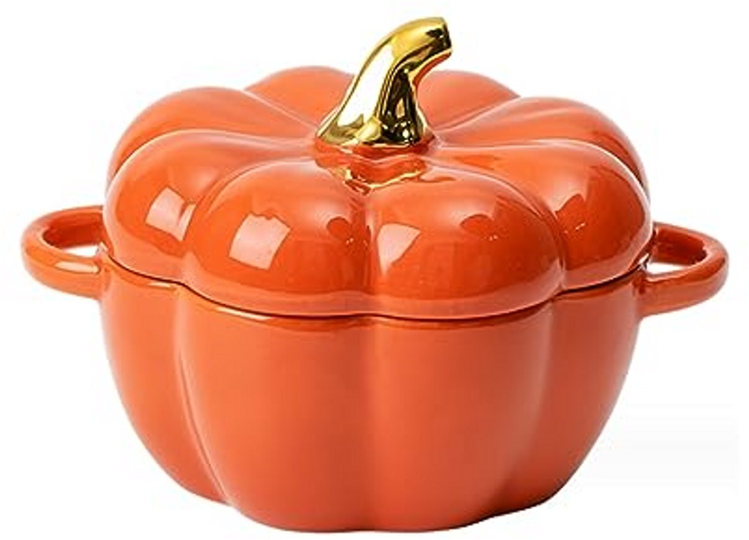 Keramische Halloween Pompoen Decoratie - Oranje Tafeldecoratie voor Herfst en Feestversiering