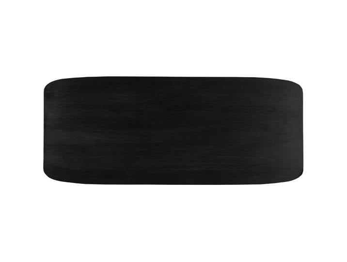 Tischplatte Smooth Mangoholz massiv Schwarz Massivholz B 180 T 90 cm - Tischplatte