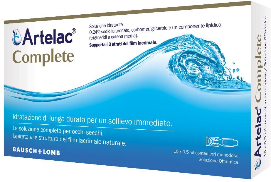 Bausch & Lomb Artelac Complete - Idratazione e protezione occhi 10 unità