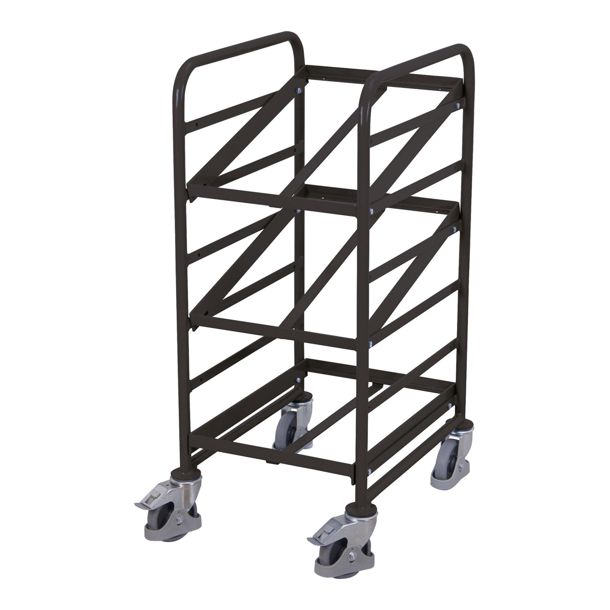 VARIOfit Eurokastenwagen RAL 7016 Stahlrohr 3 Etagen neigbar (sw-610.100/AG)