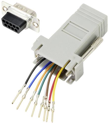 TRU COMPONENTS D-SUB Adapter D-SUB-Stecker 9pol. - RJ45-Buchse 1St.