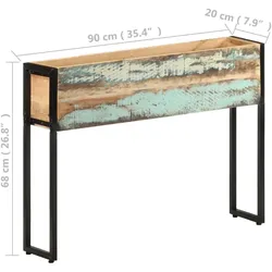 vidaXL, Hochbeet, Macoletta (Recyceltes Massivholz)