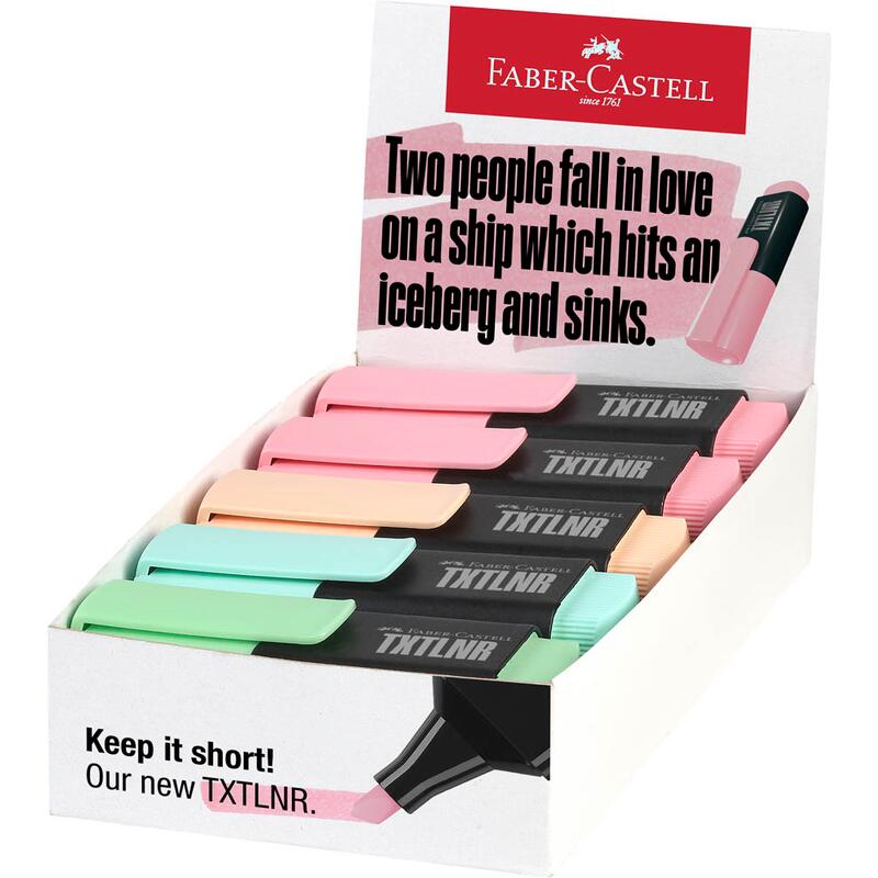 FABER-CASTELL TXTLNR Mini Pastell A Textmarker farbsortiert 1.0 - 5.0 mm 154211