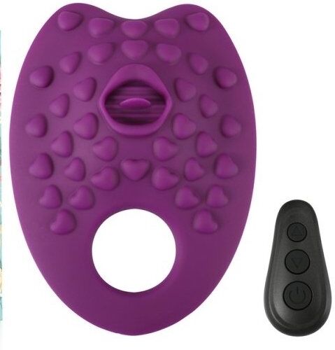 MyPlayToys Coussin vibrant avec langue Grind Ring Violet