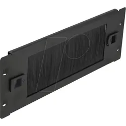DELOCK 66345 - 10" Kabelmanagement Bürstenleiste, 2 HE, schwarz