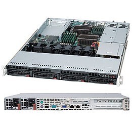 Supermicro SuperChassis 815TQC-R706WB2, Rack, Server, Schwarz, Ventilatorausfall, HDD, Netzwerk, Leistung, 750 W, 3.5"