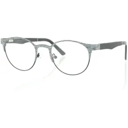 Brille Holzbrille EL90805 in schwarz weiß