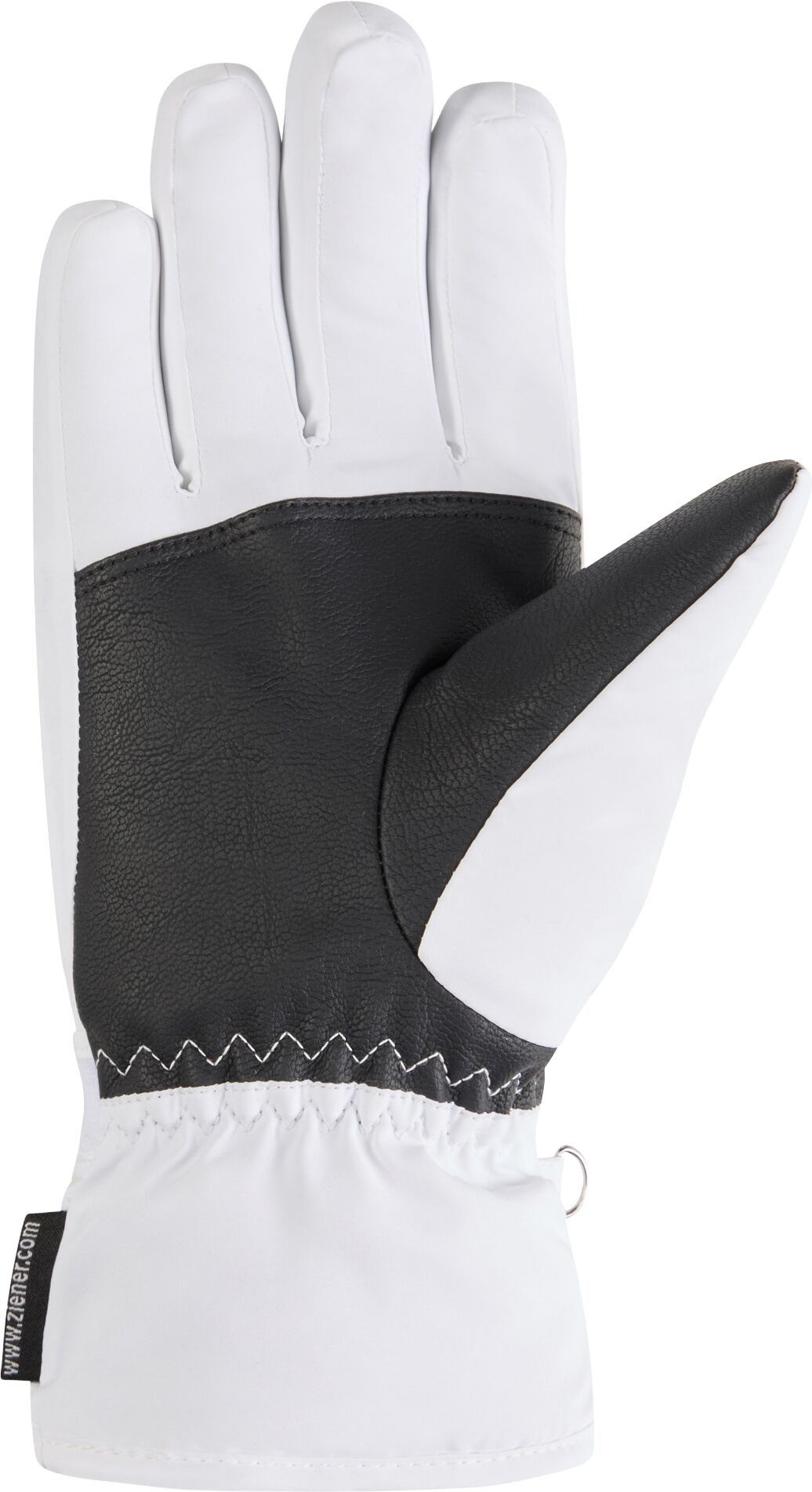 Skihandschuhe ZIENER "KEVA-Z PR glove lady", Damen, Gr. 6,5, weiss (weiß), Polyester, Handschuhe Skihandschuhe weiß 6,5