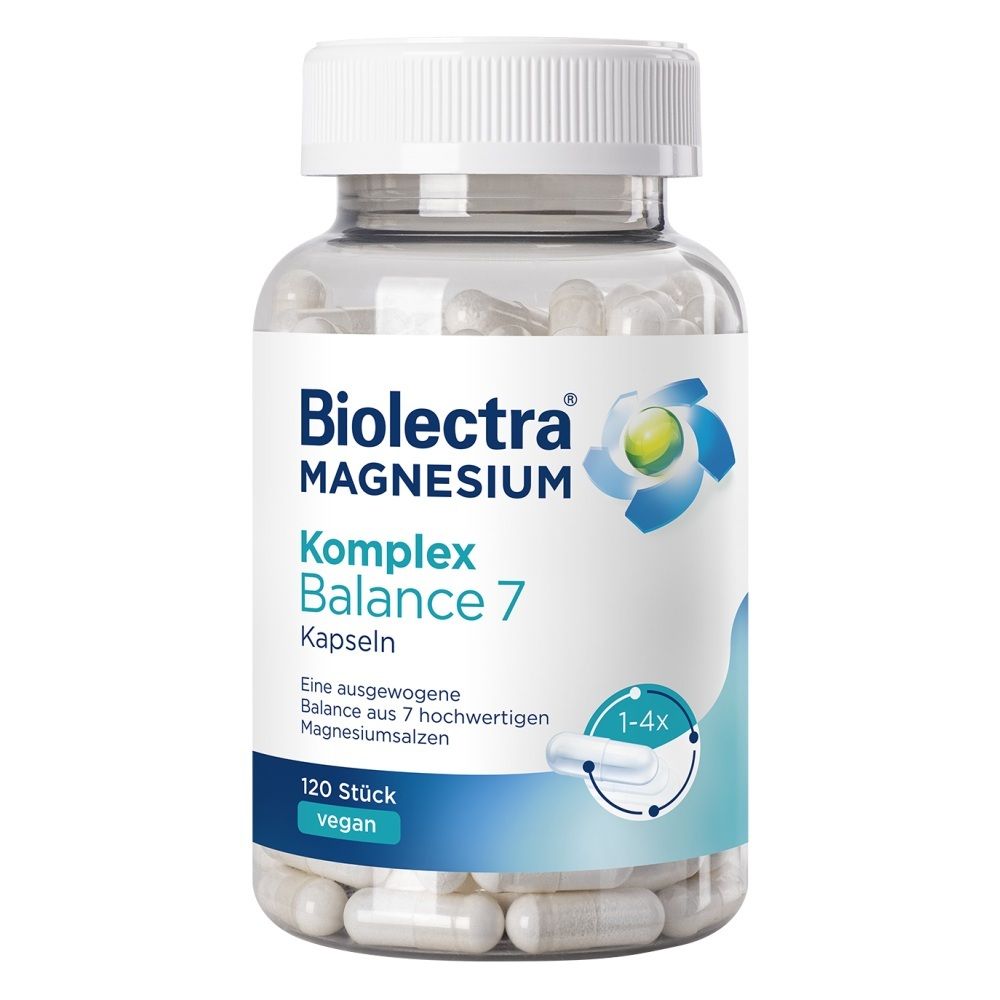 Biolectra Magnesium Komplex Balance 7 Kapseln 120 St