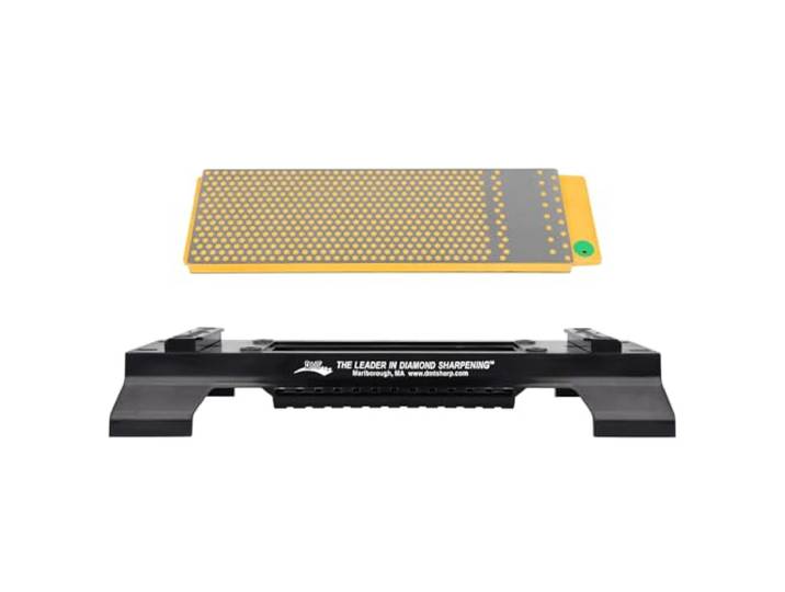 DMT Pierre à affûter DuoSharp – fin/extra fin avec socle\, 20\,3 cm / 8 pouces\, WM8EF-WB