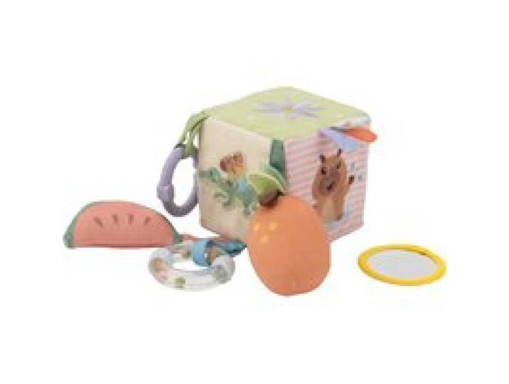 LUPILU® Peluche d'activités pour bébé (cube d’activités)