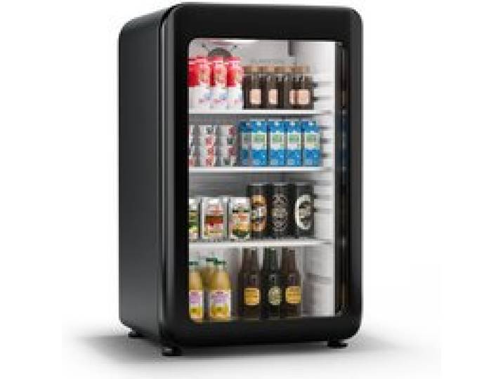 Audrey Evo 74cm 95L Frigo à Boisson avec Porte Vitrée Noir