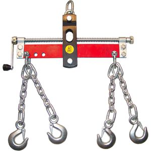DEMA Balancierer 24363, für Werkstattkran, 30 cm Ketten mit Sicherheitshaken, Tragkraft 1000 kg