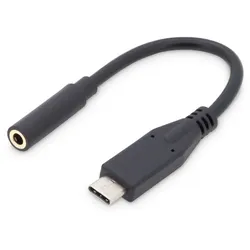 Digitus USB-C Audio Adapter / Konverter, USB-C/Stecker - 3.5mm Klinke/Buchse