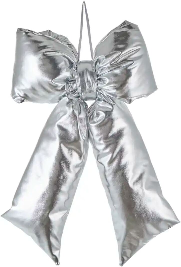 Höffner Anhänger Schleife   ¦ silber ¦ Polyester ¦ Maße (cm): B: 27 H: 8