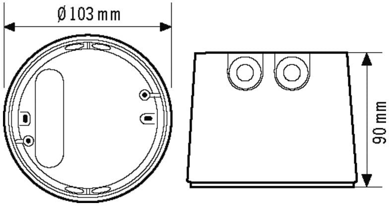 ESYLUX Aufputzdose COMP.APC EP10426278)