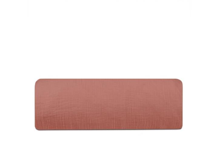 Drap housse gaze de coton terracotta 140x190