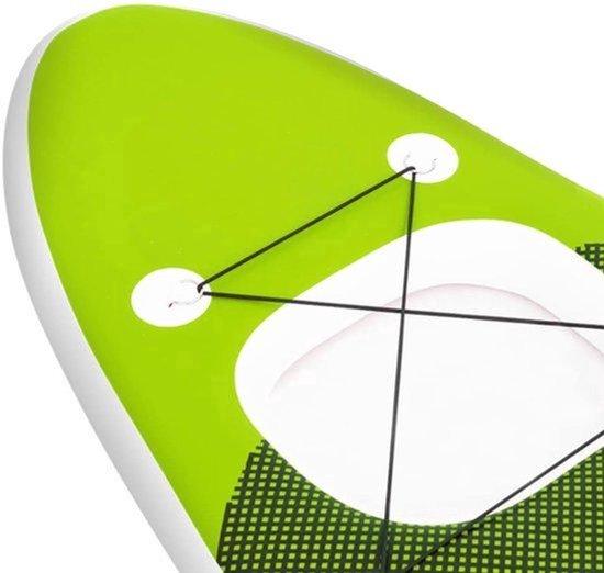 Aufblasbares SUP-Board, Grün - 300 x 76 x 10 cm - Tragfähigkeit: 90 kg - Material: PVC - Allround-SUP-Board