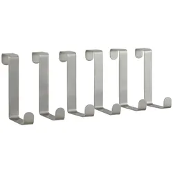 Türhaken aus Edelstahl, 6er Set
