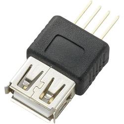 USB-Steckverbinder Printmontage Buchse, gerade Typ A USB-Buchse Typ A 774854 TRU COMPONENTS Inhalt: 1 St.