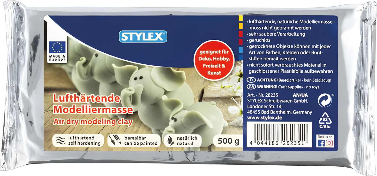 Stylex Luchtgedroogde Modelleerclay 500g