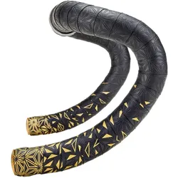 Supacaz Super Sticky Kush Star Fade Lenkerband Gold Print/Gold Plugs