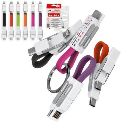 Câble publicitaire 20W 6 en 1 ABS rouge