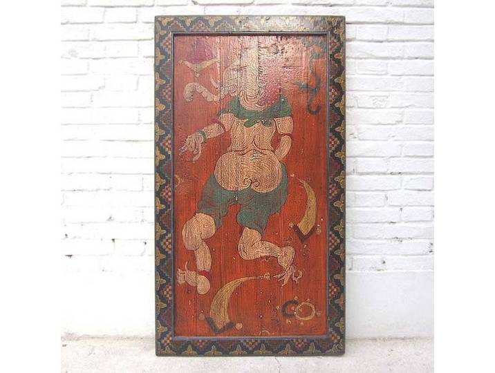Luxury-Park-Direct Kommode China Tibet Wandbild Gottheit Antikfinish Rahmen Vollholz.Luxury Park