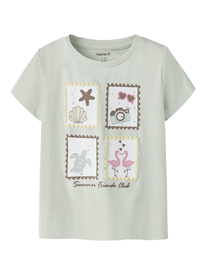 name it Shirt "Heloui" in Türkis - 92