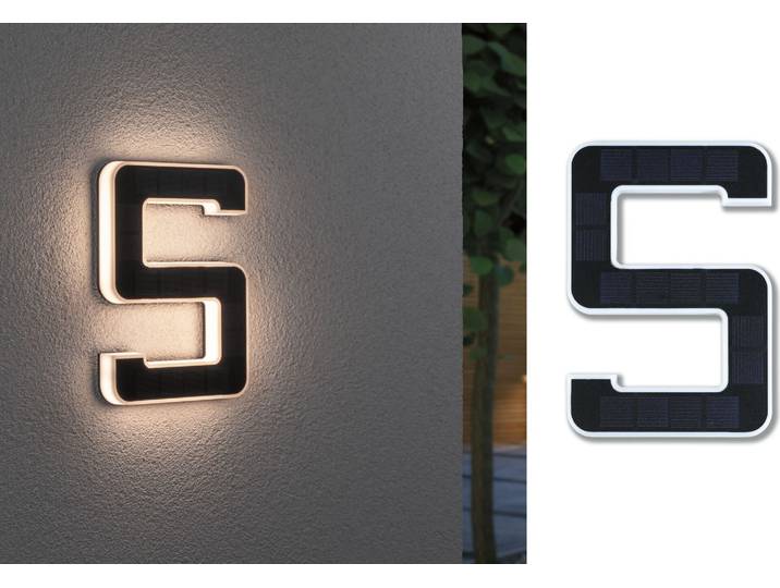 Paulmann Solar LED Lampe de numéro de maison numéro 5