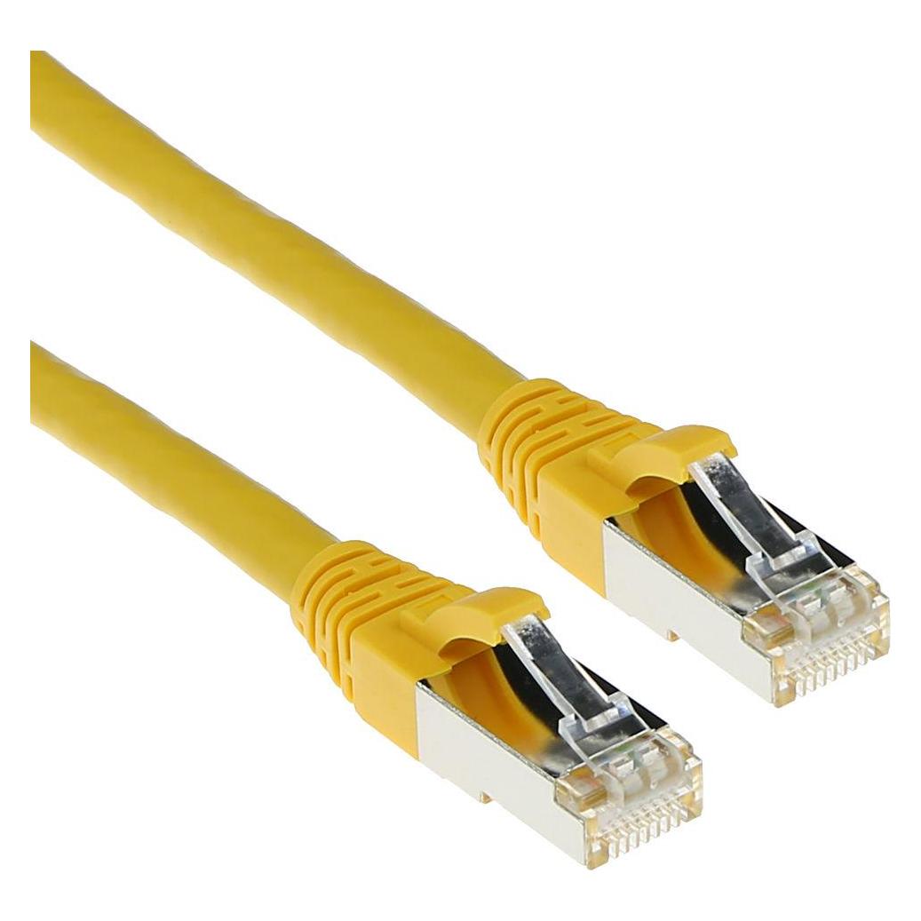 ACT Yellow 3 meter LSZH SFTP CAT6A patch cable snagless with RJ45 connectors (S/FTP, CAT6a, 3 m) (FB7803)