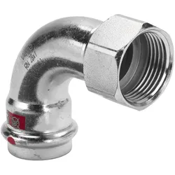 Viega, Rohrverbindungstechnik, Bogen Prestabo Stahl verz. 90Gr IG m SC-Cont. 28mmx1