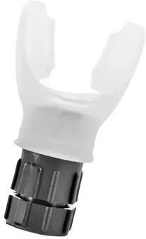 Uplift Essentials Portable Lung Capacity Breathing Trainer With Adjustable Resistance white