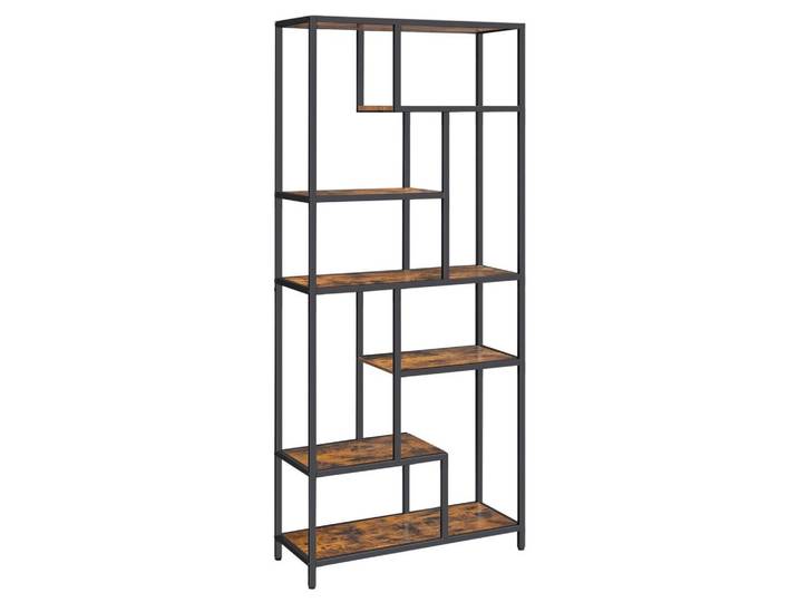 REGAL Regal B: 80 cm Braun/Schwarz