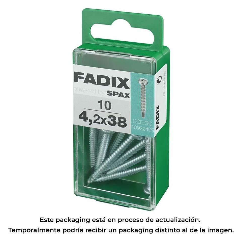 Fadix Box s 10 Stück. Schraube mit Gewinde Blech cr autot. 4,2x38mm (10 Stk., 38 mm) (49378069)