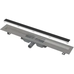 Alca Bodenablauf ohne Rand mit 75 cm Gitter zum Einlegen von Fliesen und reduzierter Höhe APZ115750