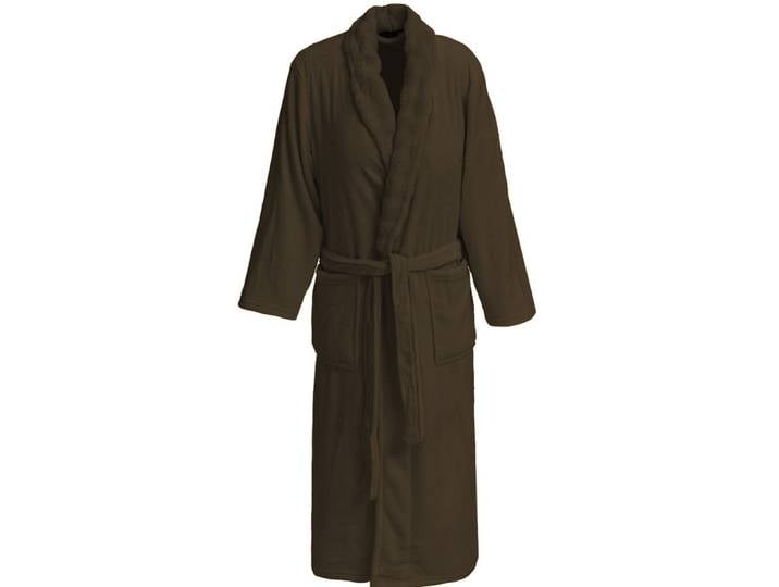 Peignoir polaire femme doux et chaud noisette l