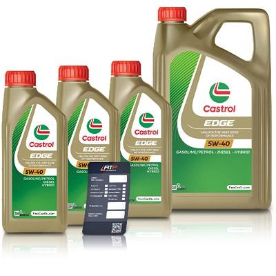 Castrol 8 L EDGE 5W-40 + Ölwechsel-Anhänger [Hersteller-Nr. 15F7D7]